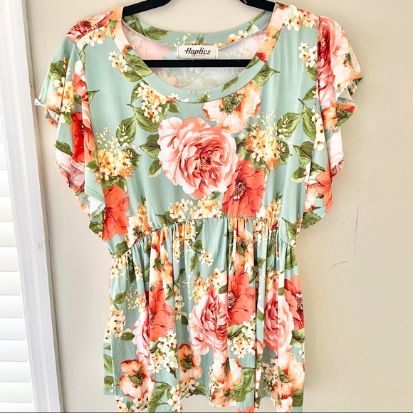 haptics Tops - Haptics Floral Peplum Top